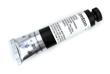 Olejová farba Umton, čierna kostná, 20ml