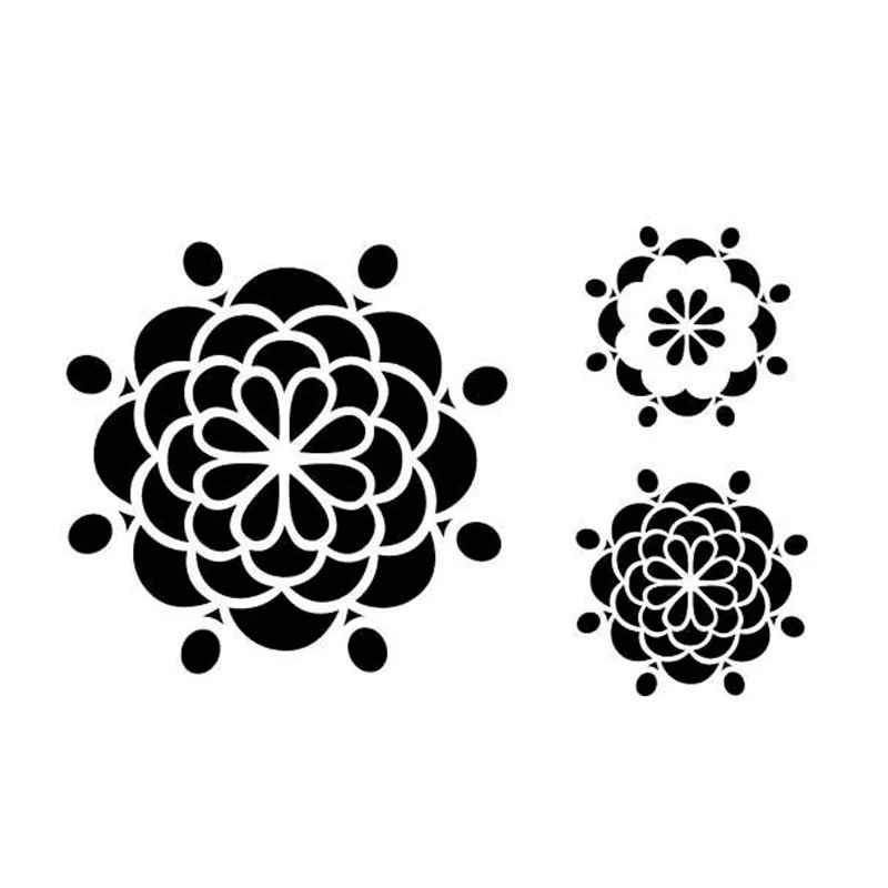 Plastová šablóna mandala, 20x30 cm