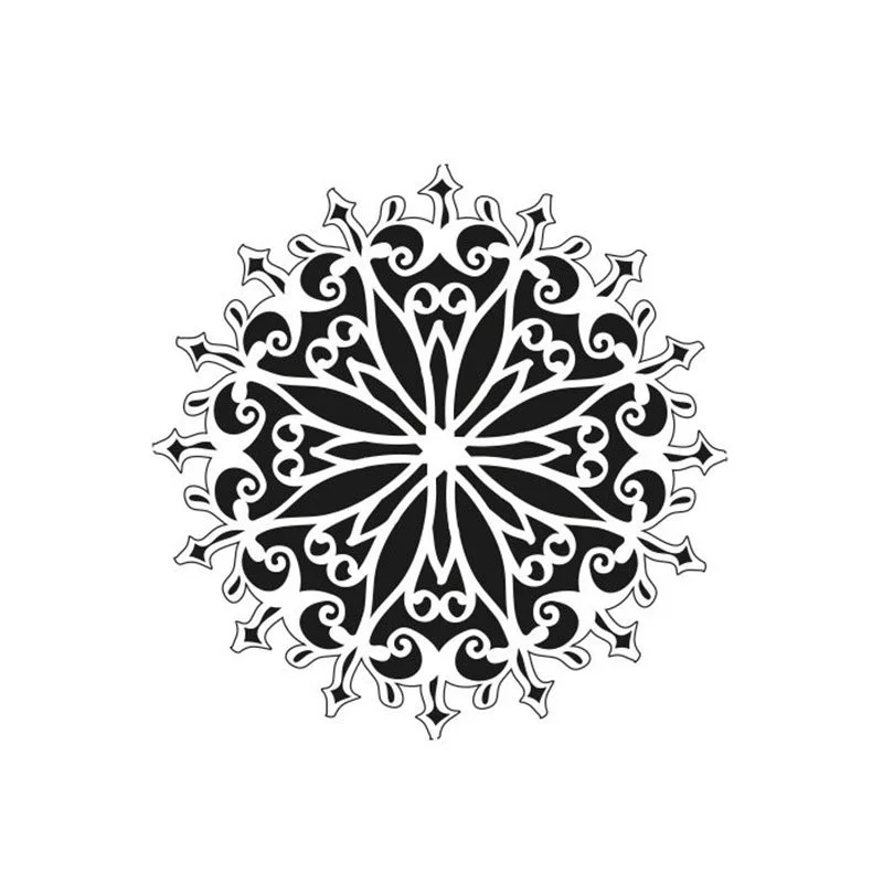 Plastová šablóna Mandala 3, 20x15 cm