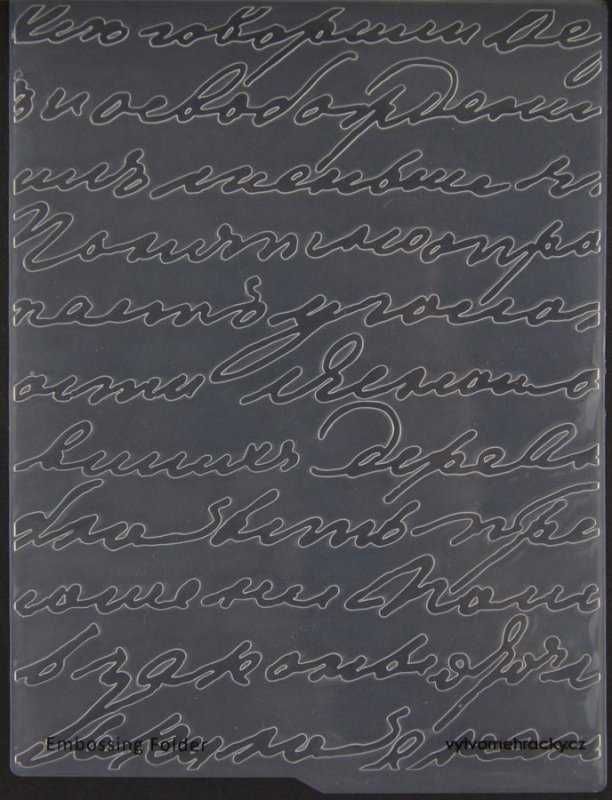 Embosovacie vrecko do Big shot- písmo