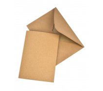 Sada prianí s obálkou, C6, 10+10ks, prírodná,kraft