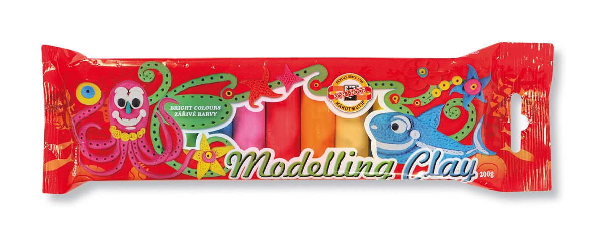 Modelovacia hmota detská,  10 farieb 200G