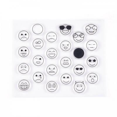 Silikónové pečiatky, sada, emoji