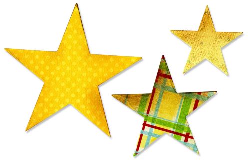 SIZZIX Vyrezávacie kovová šablóna Hviezdy