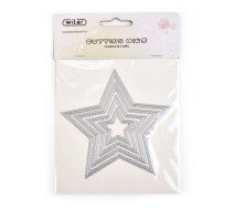 Vyrezávacia šablóna Wiler, Prešívané hviezdy, väčšie, 4ks