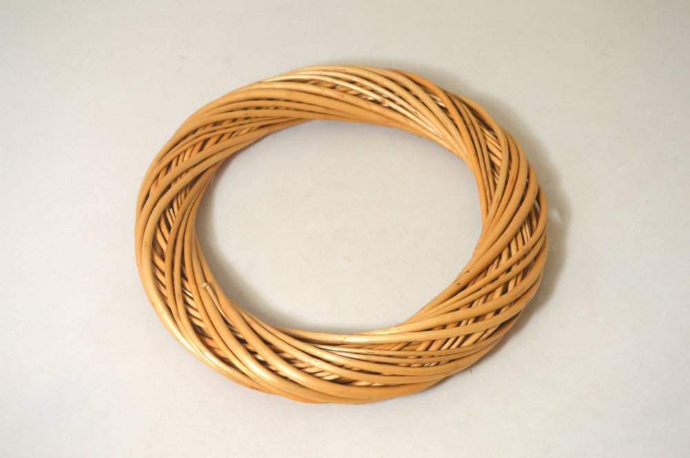 Prútený veniec prírodný,  25x 6cm