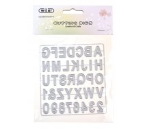 Vyrezávacia šablóna Wiler, Abeceda