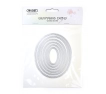 Vyrezávacia šablóna Wiler, ováliky s prešitím malé, 6ks