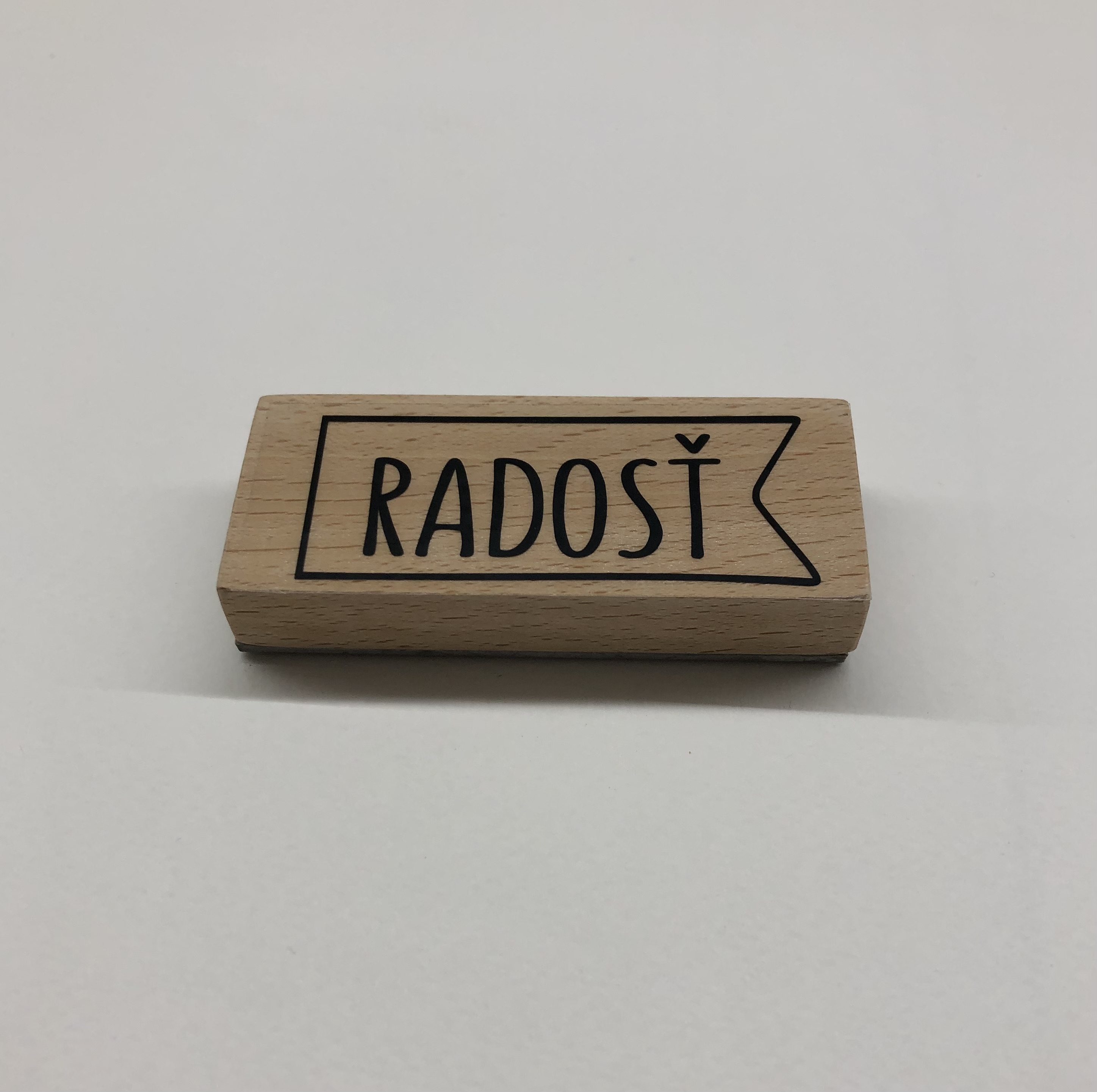 Pečiatka  Radosť, 7,5 x 3cm