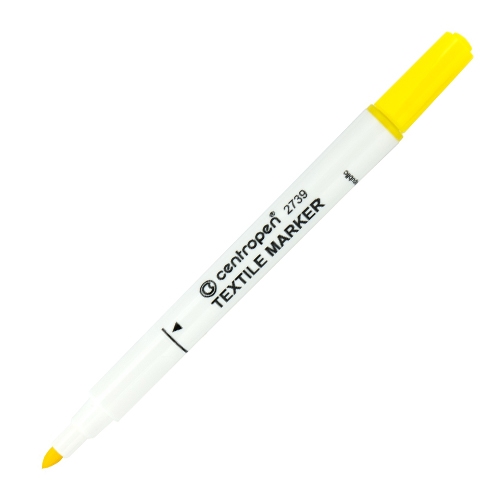 Fixa na textil Centropen, žltá