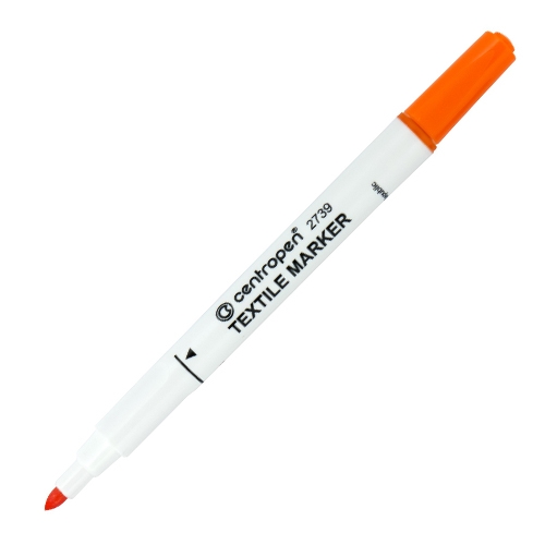 Fixa na textil Centropen, oranžová