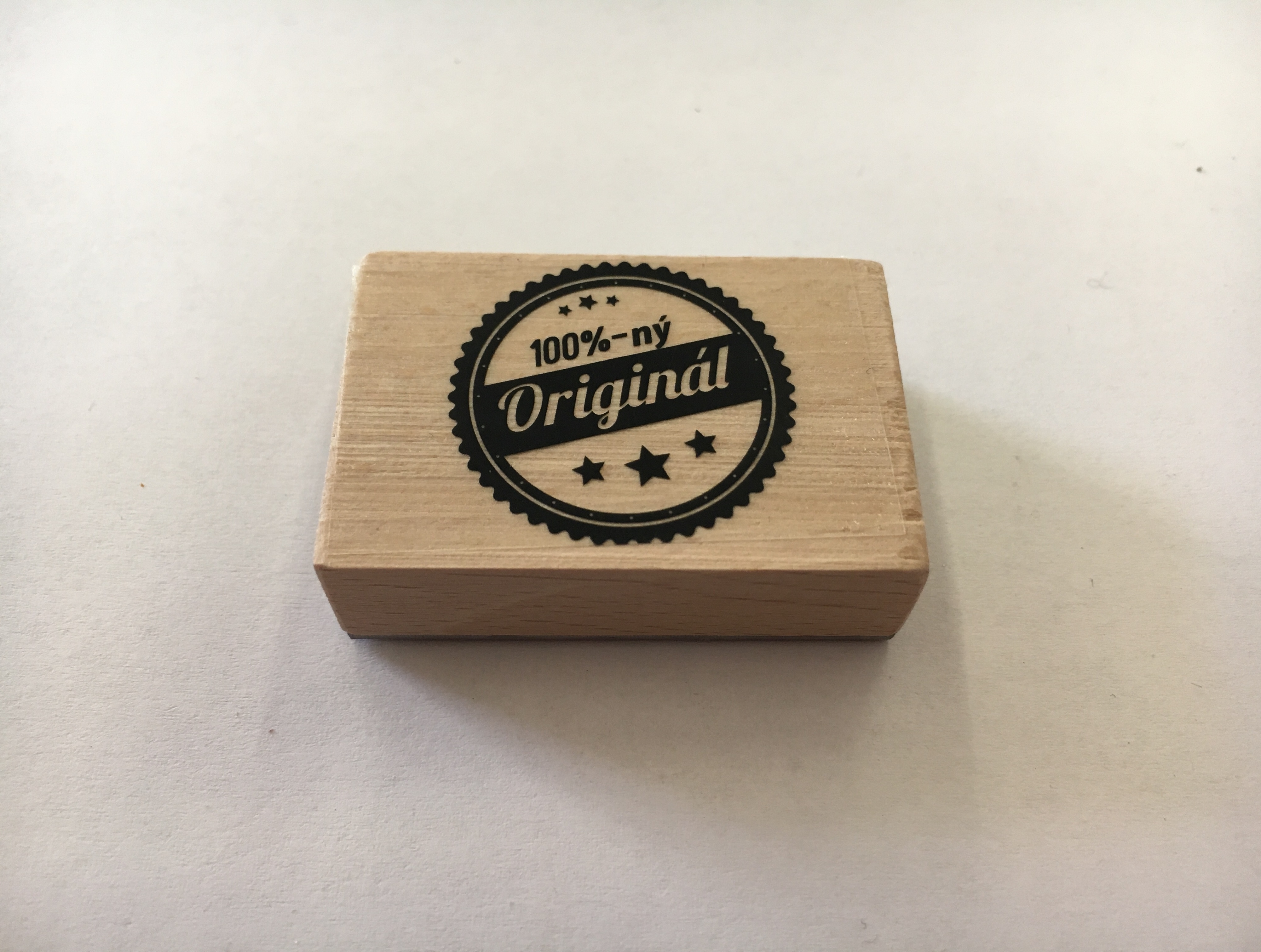 Pečiatka 100% originál 46x31mm
