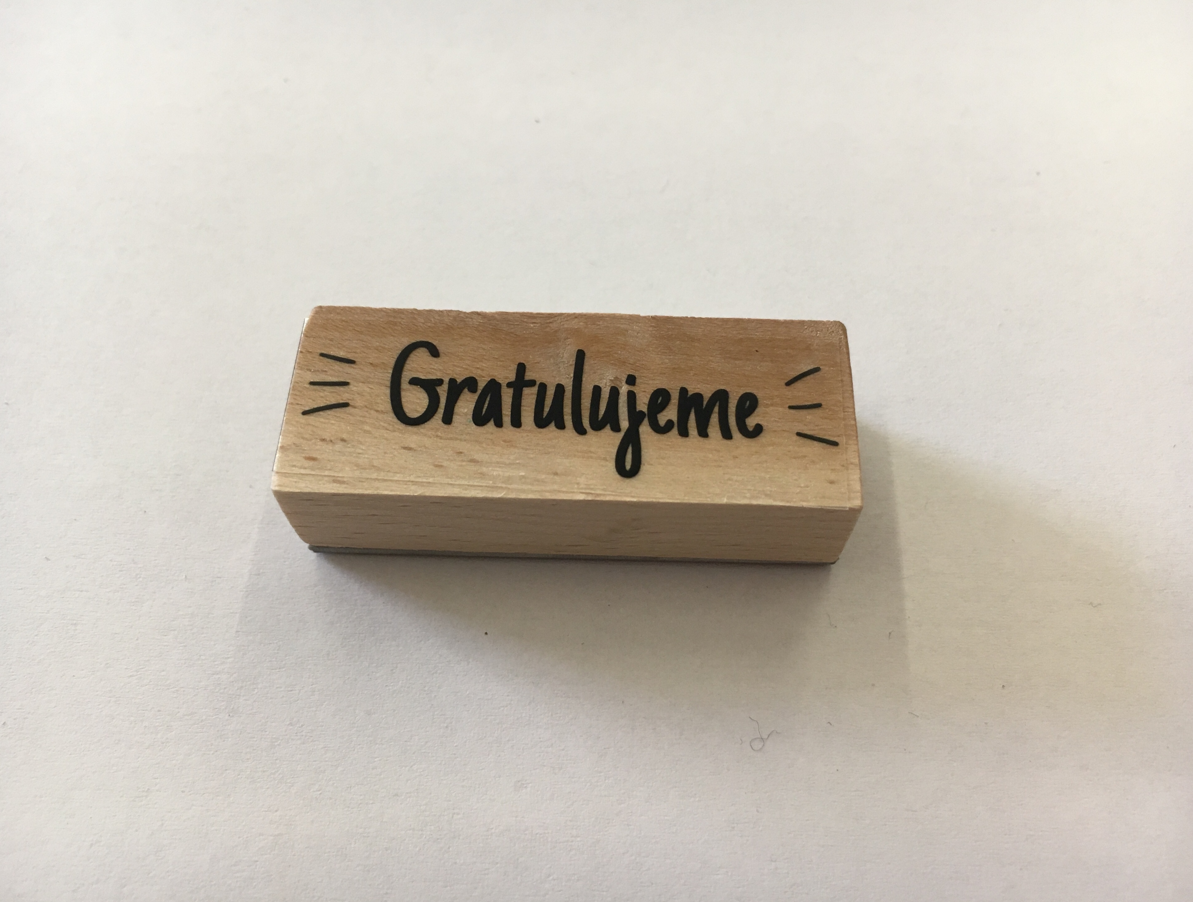 Pečiatka Gratulujeme 5,0 x 1,9cm