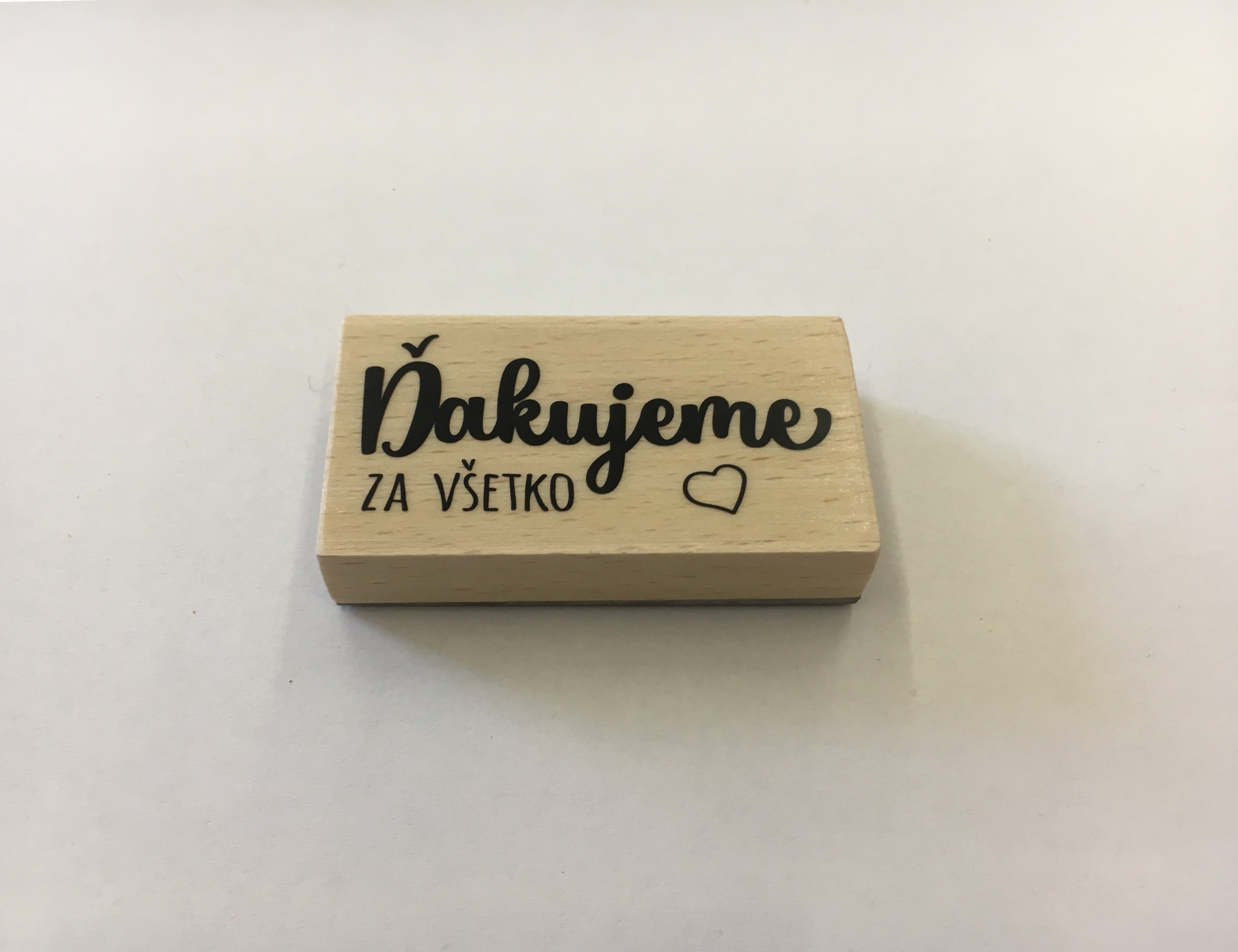 Pečiatka Ďakujeme za všetko 74x31 mm