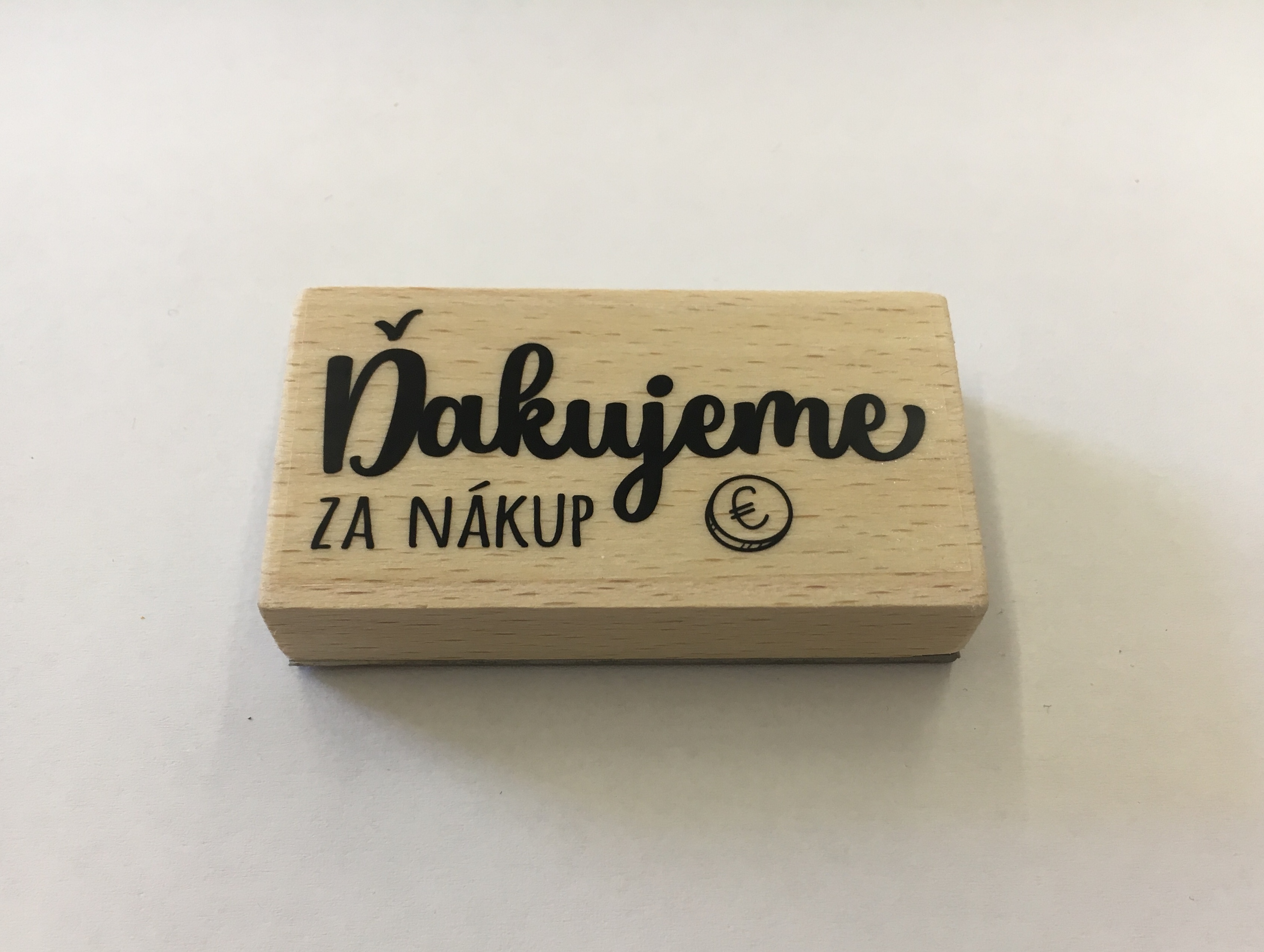 Pečiatka Ďakujeme za nákup 65x35mm