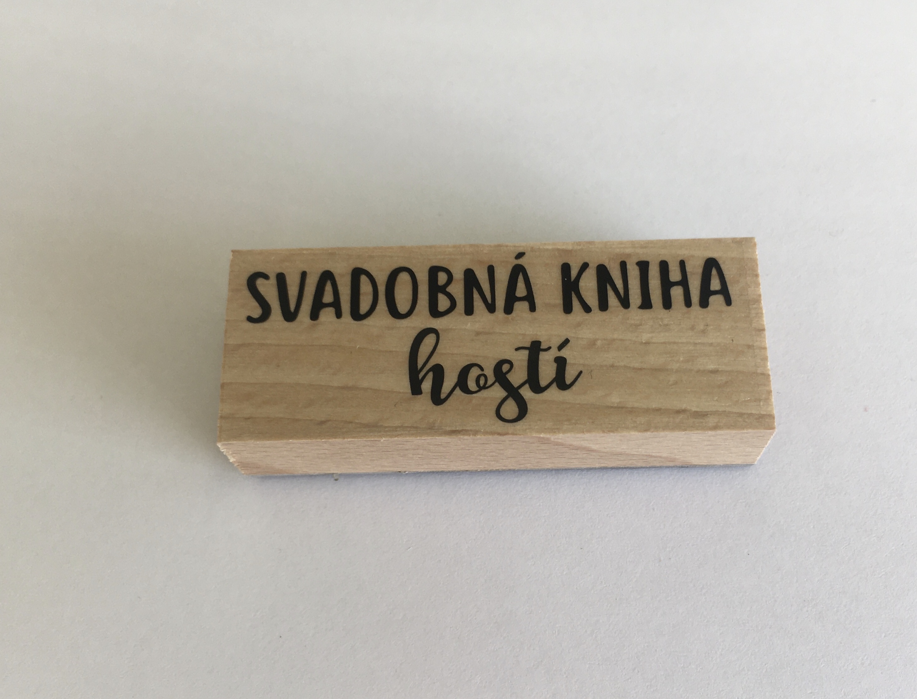 Pečiatka Svadobná kniha hostí 57x22mm