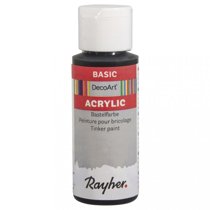 Akrylová farba Rayher, 59ml, čierna