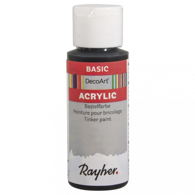 Basic akrylová farba 59ml, čierna