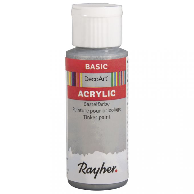 Akrylová farba Rayher, 59ml, metalická strieborná