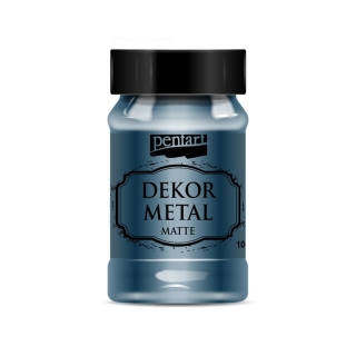 Akrylová farba Dekor Metal matná 100 ml, oxford modrá