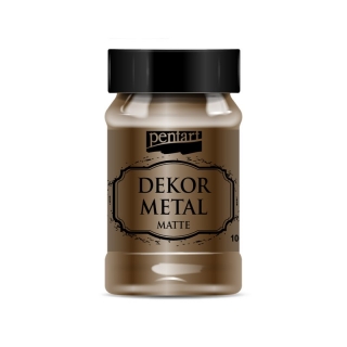 Akrylová farba Dekor Metal matná 100 ml, čokoládová
