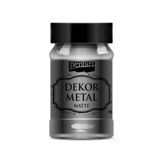 Akrylová farba Dekor Metal matná 100 ml, antracitová