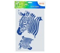 Plastová šablóna Zebra 2, 20x 30cm