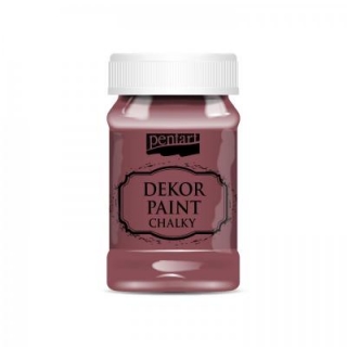 Kriedová farba Dekor paint, 100ml, burgundská červená