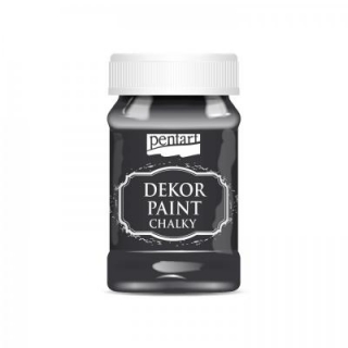 Kriedová farba, Dekor paint, 100ml, čierna 