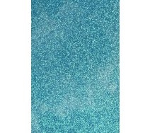 Machová penová guma glitrová, modrá, 30x20cm