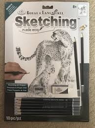 Kreatívna skicovacia sada s predlohou - leopard