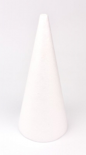 Polystyrénový kužeľ, 26 cm, priem. 11,5 cm