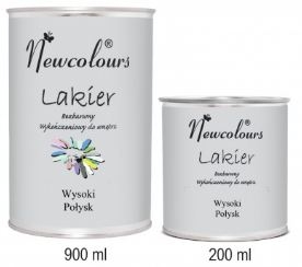 Lak Newcolours 200ml - bezfarebný,  vysoký lesk