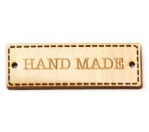 Drevený výrez visačka Hand Made