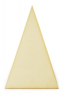 Drevený výrez trojuholník, 13x22cm