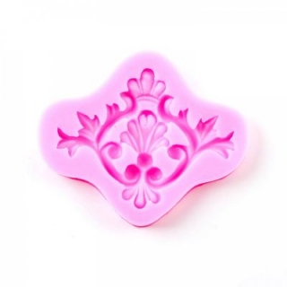 Silikónová forma na odlievanie, ornament 9,4x7,8x 0,9cm