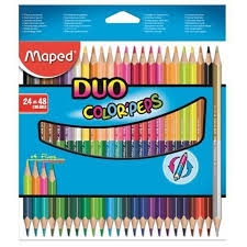 Pastelky Maped DUO Colorpeps, 48 farieb
